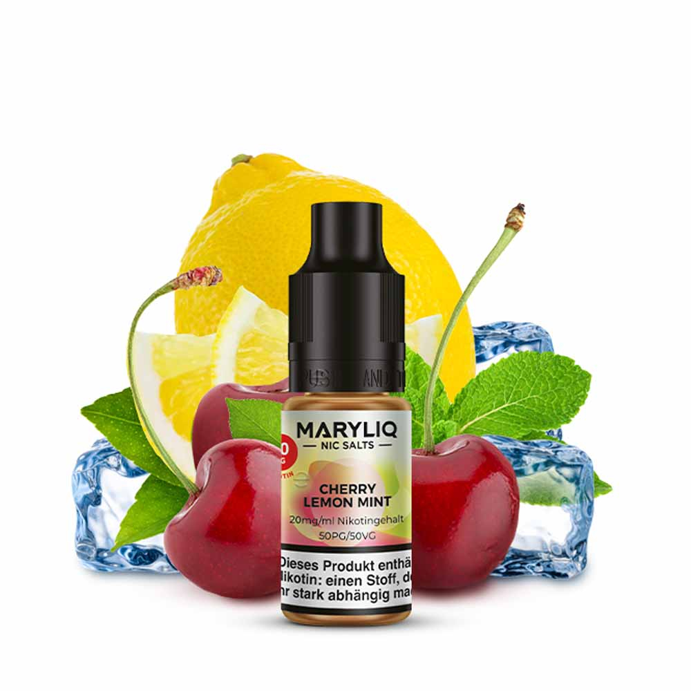 MARYLIQ Nic Salts - Cherry Lemon Mint - 10ml - 10mg